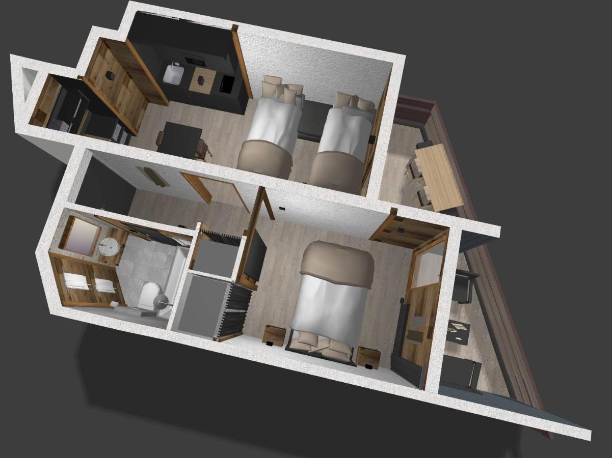 Les Cerfs - Appartement & Studio - Anzère Екстериор снимка