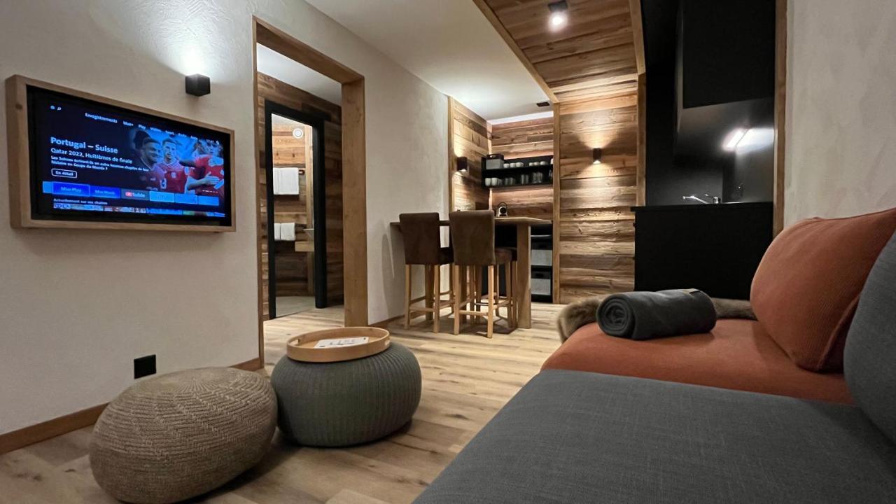 Les Cerfs - Appartement & Studio - Anzère Екстериор снимка